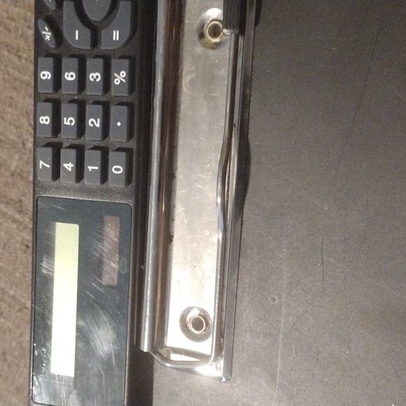 🗂️ Black Portable File Organizer with Calculator Case | Offers Welcome! - Picture 3 of 3